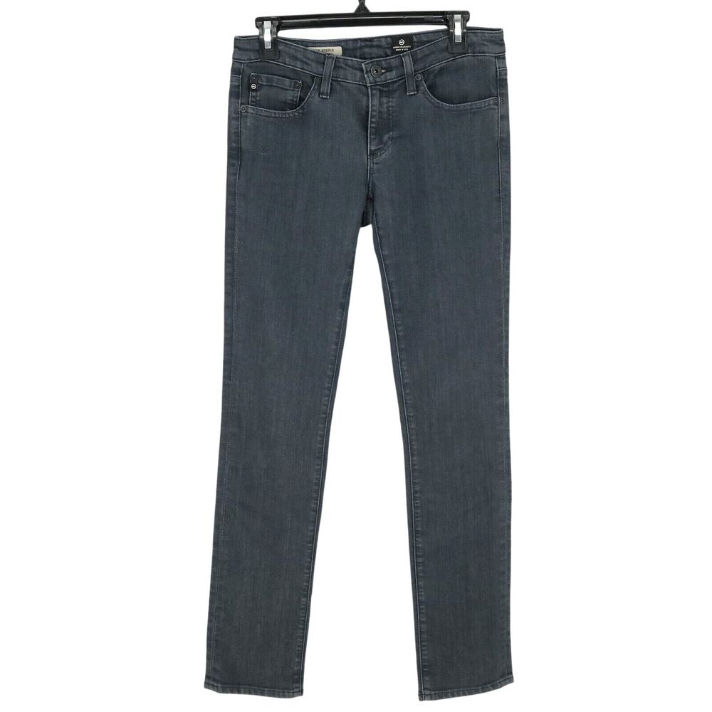 AG Jeans Womens 27 Waist Stevie Slim Straight Gray Denim Adriano Goldschmied